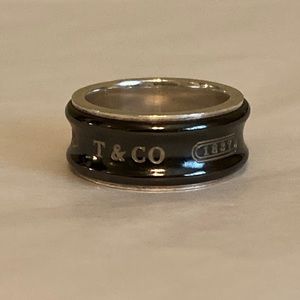 Tiffany & Co.-sterling silver blackened titanium
